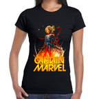 Playera Capitana Marvel Algodón Premium #0002229
