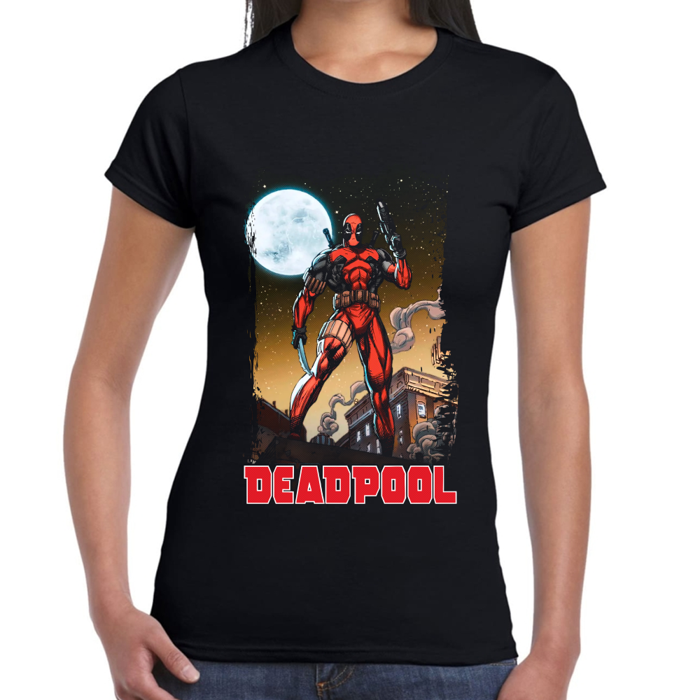 Playera Deadpool Marvel Algodón Premium #0002232
