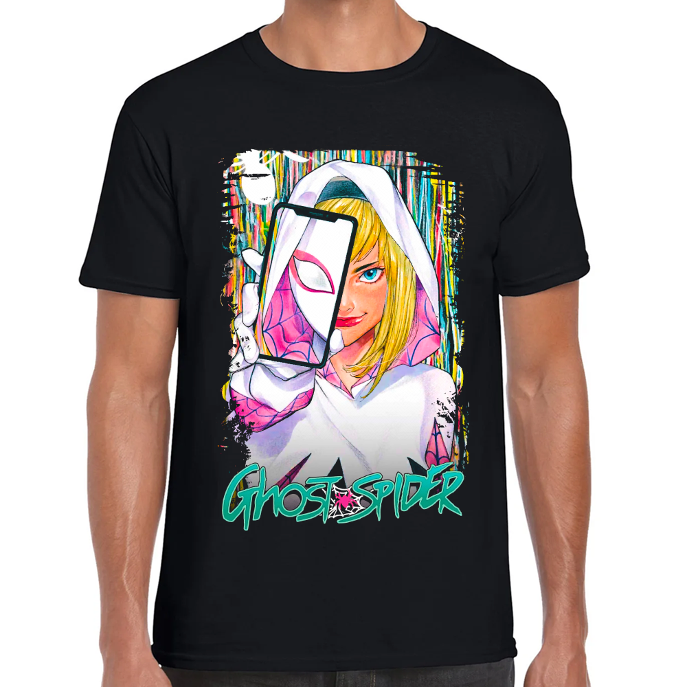 Playera Ghost Spider Marvel Algodón Premium #0002239 Imagen principal del producto