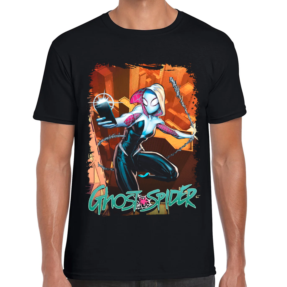 Playera Ghost Spider Marvel Algodón Premium #0002240