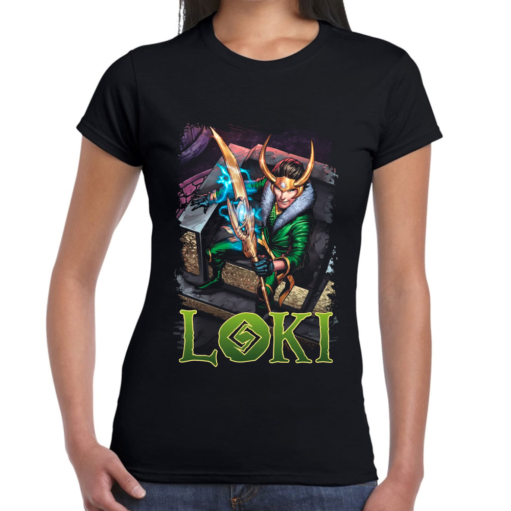 Playera Loki Marvel Algodón Premium #0002250 Imagen secundaria del producto