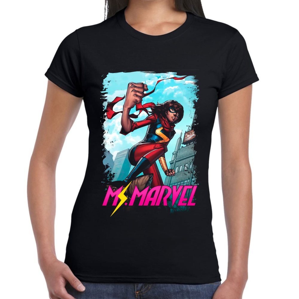 Playera Ms Marvel Algodón Premium #0002255