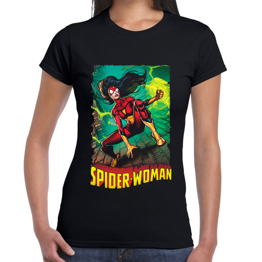 Playera Spider-Woman Marvel Algodón Premium #0002265