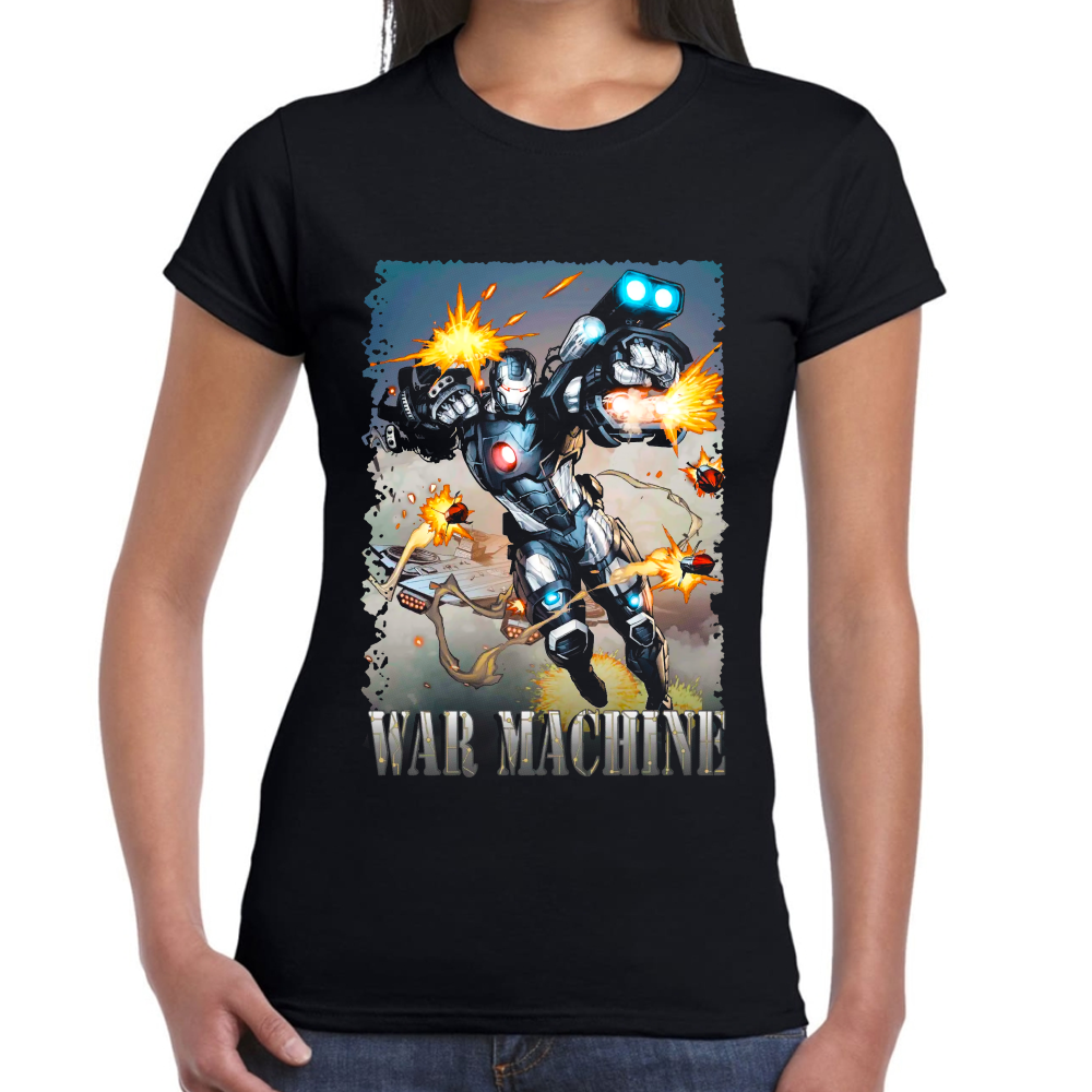 Playera War Machine Marvel Algodón Premium #0002271