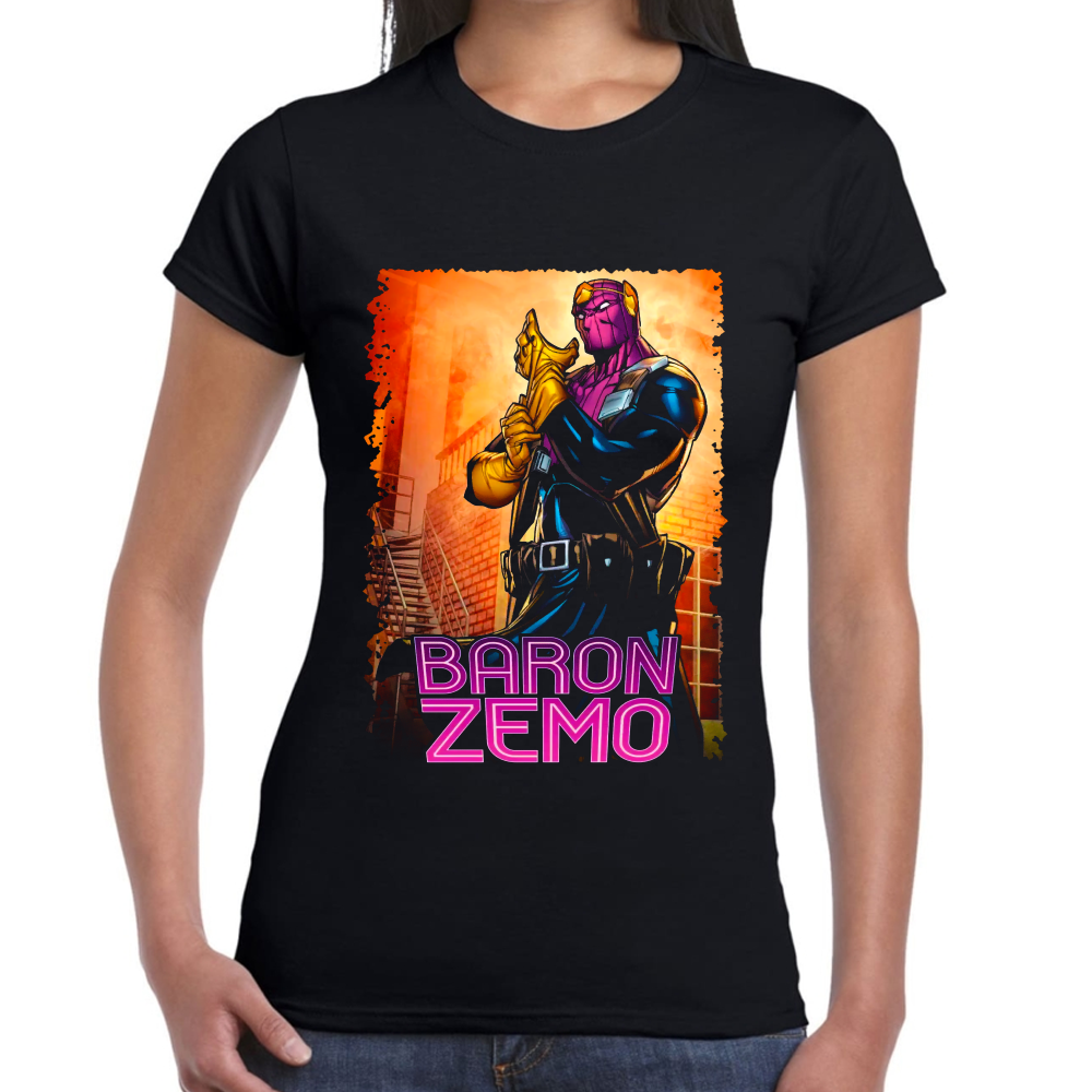 Playera Baron Zemo Marvel Algodón Premium #0002279