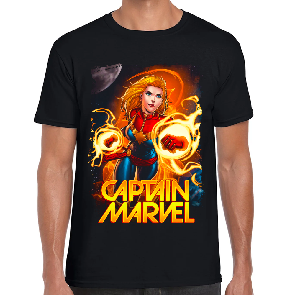 Playera Captain Marvel Marvel Algodón Premium #0002291