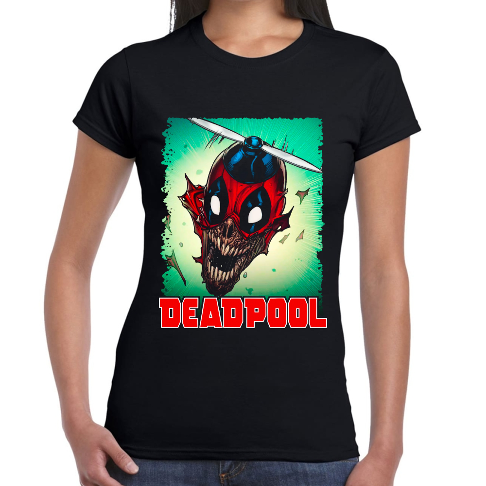 Playera Deadpool Marvel Algodón Premium #0002297
