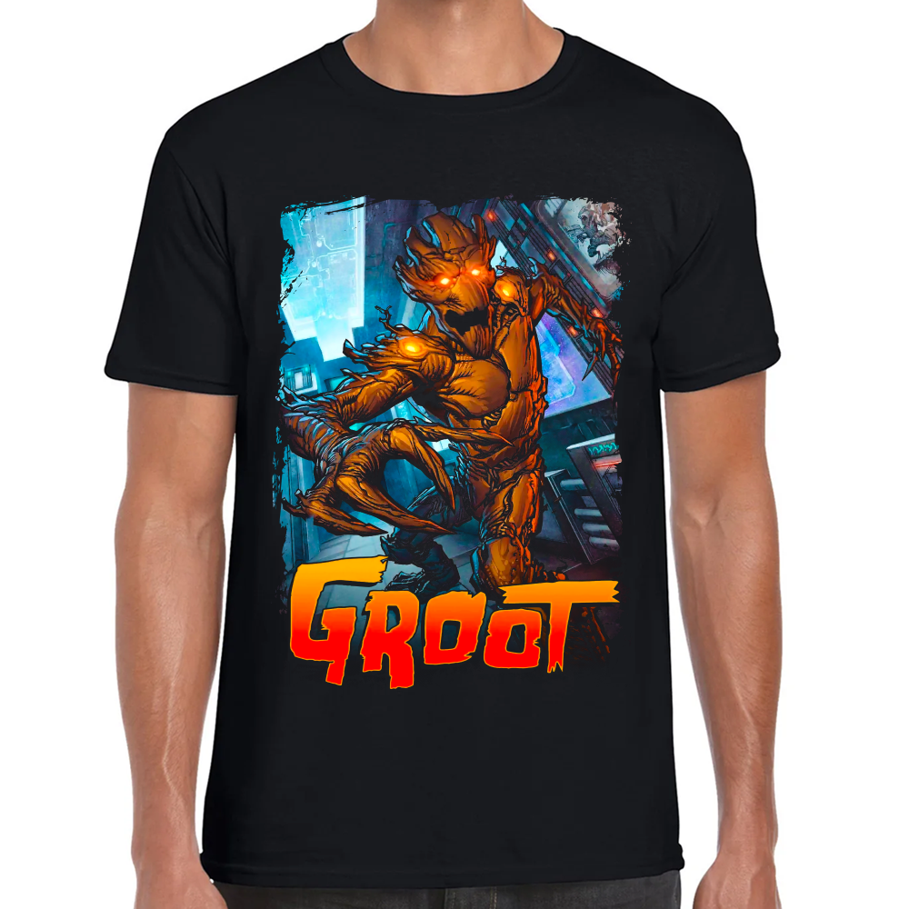 Playera Groot Marvel Algodón Premium #0002311