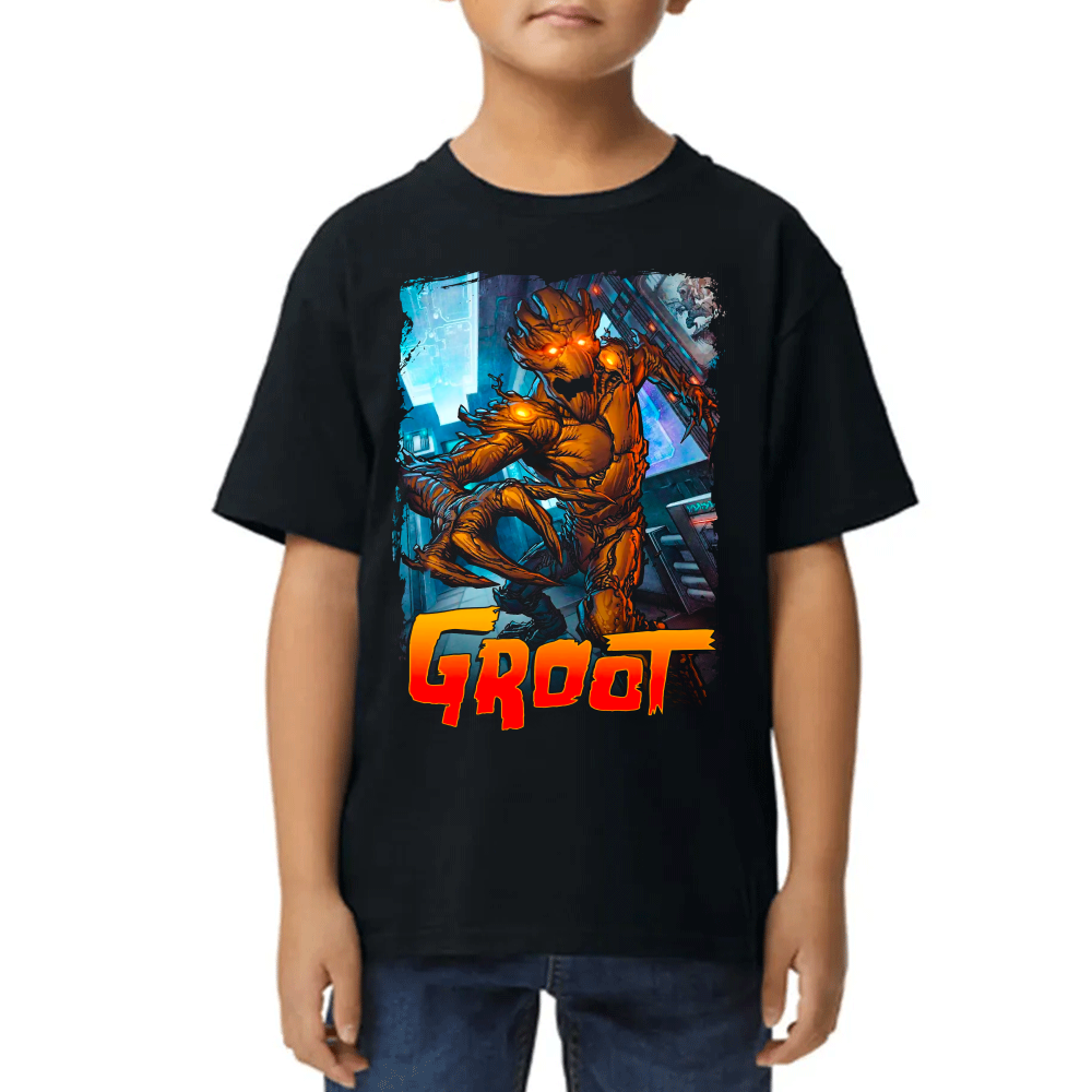 Playera Groot Marvel Algodón Premium #0002311