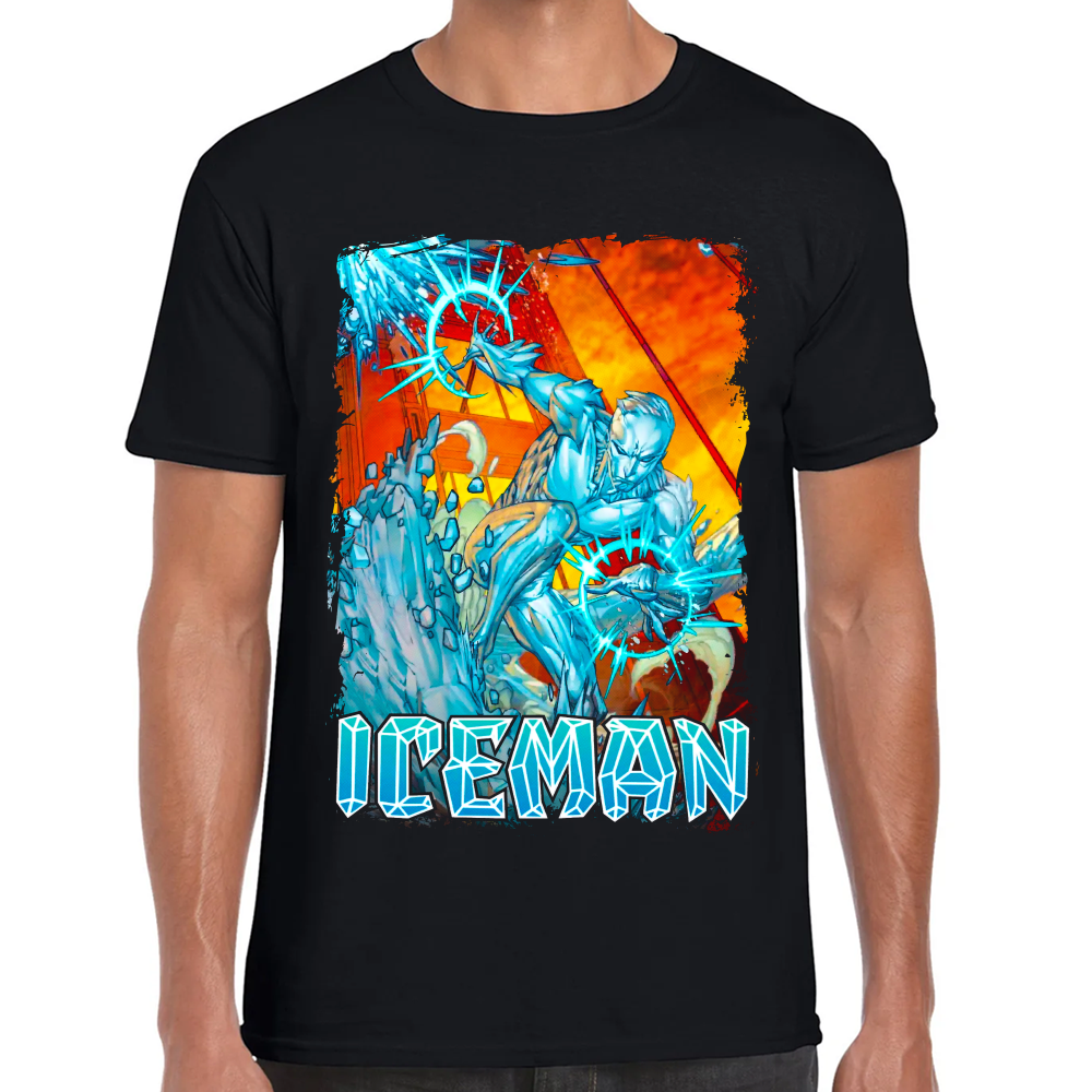 Playera Iceman Marvel Algodón Premium #0002321