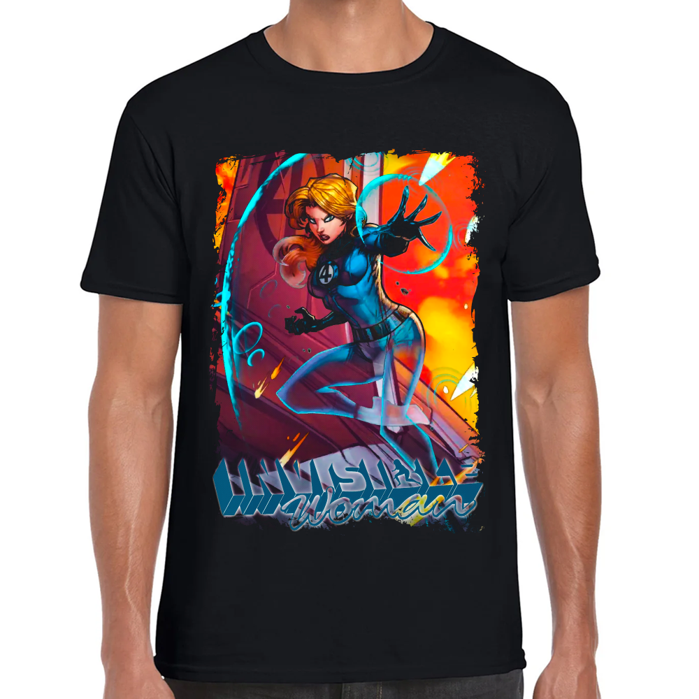 Playera Invisible Woman Marvel Algodón Premium #0002322
