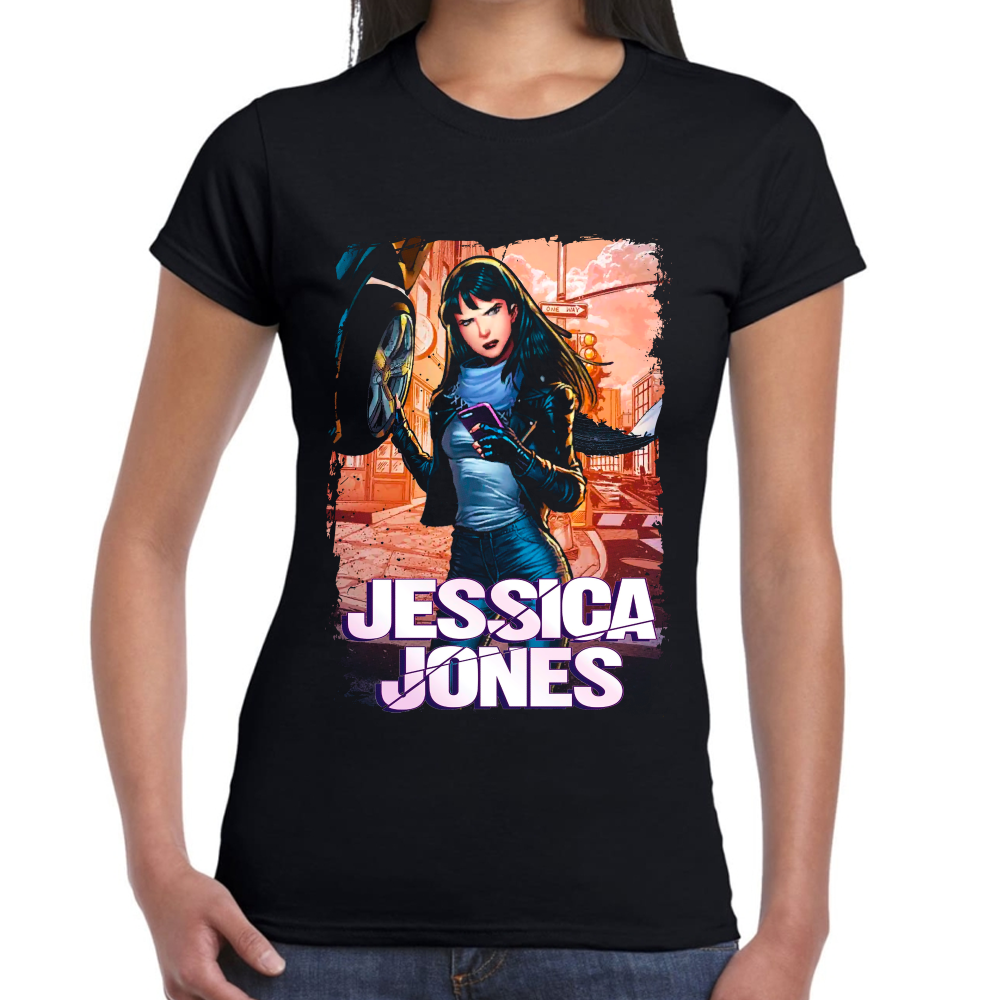 Playera Jessica Jones Marvel Algodón Premium #0002327 Imagen secundaria del producto