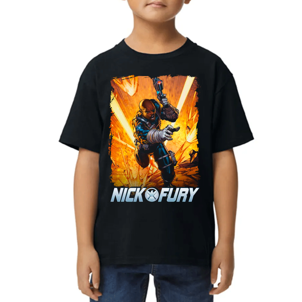 Playera Nick Fury Marvel Algodón Premium #0002332