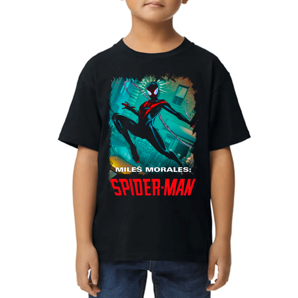 Playera Miles Morales Marvel Algodón Premium #0002337 Imagen principal del producto