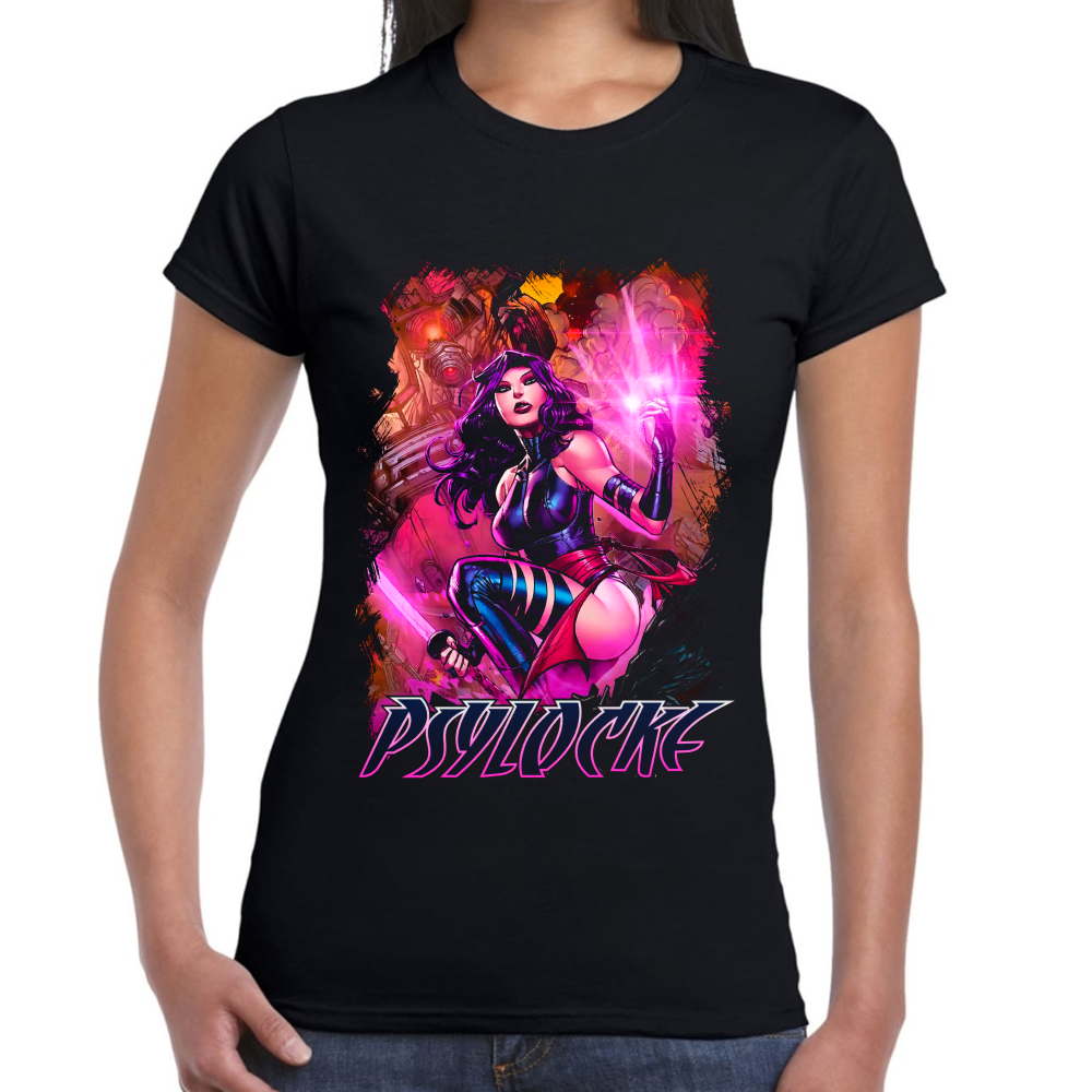 Playera Psylocke Marvel Algodón Premium #0002352
