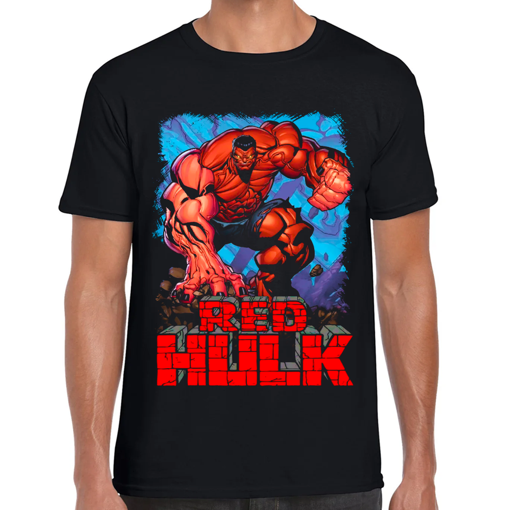Playera Red Hulk Marvel Algodón Premium #0002356