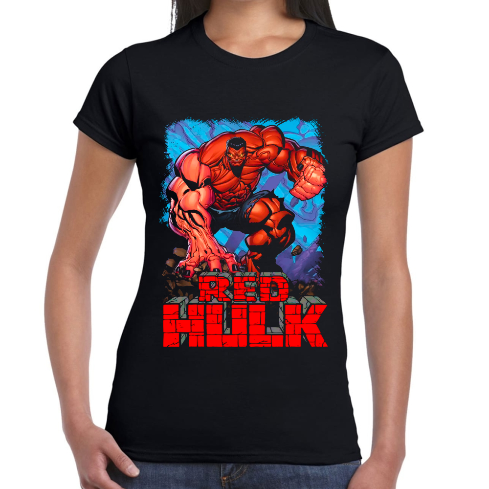 Playera Red Hulk Marvel Algodón Premium #0002356 Imagen secundaria del producto