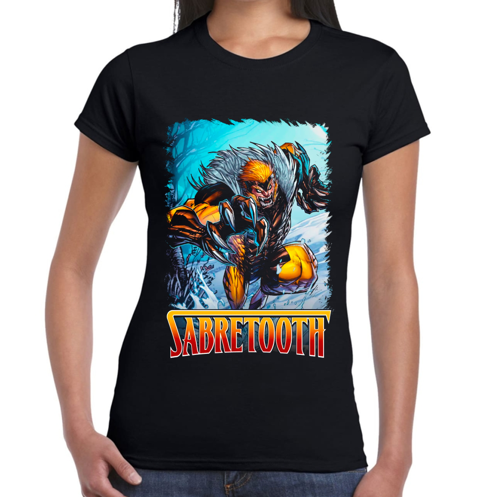 Playera Sabretooth Marvel Algodón Premium #0002359