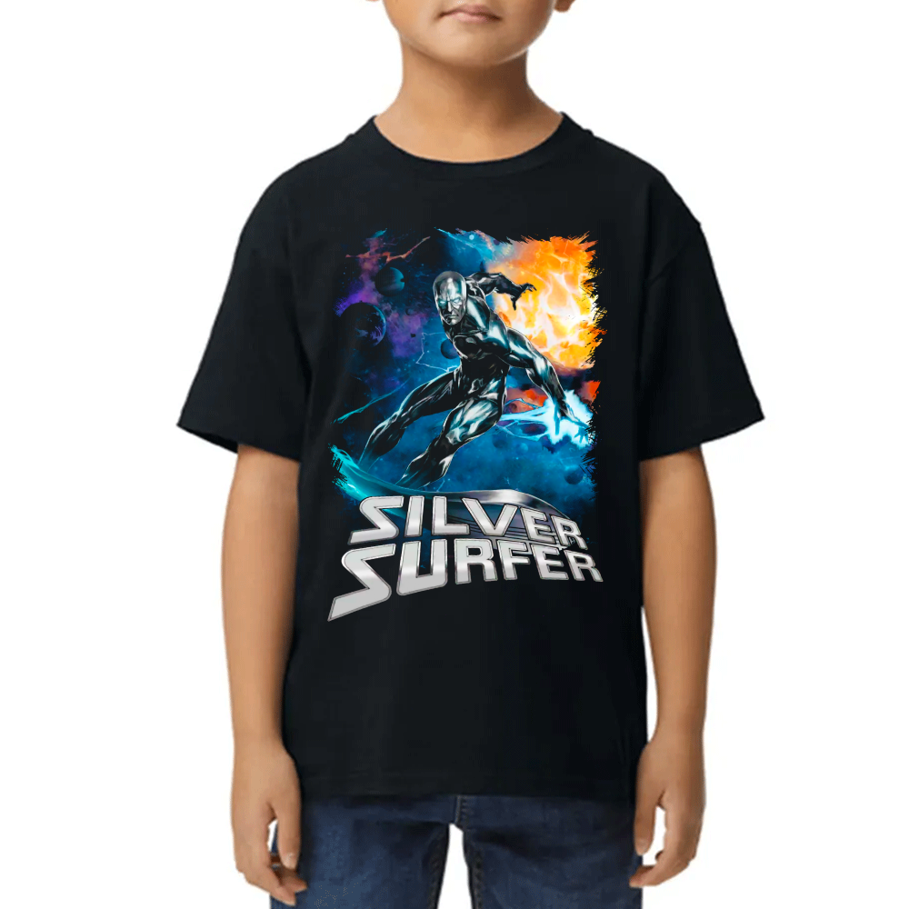 Playera Silver Surfer Marvel Algodón Premium #0002367