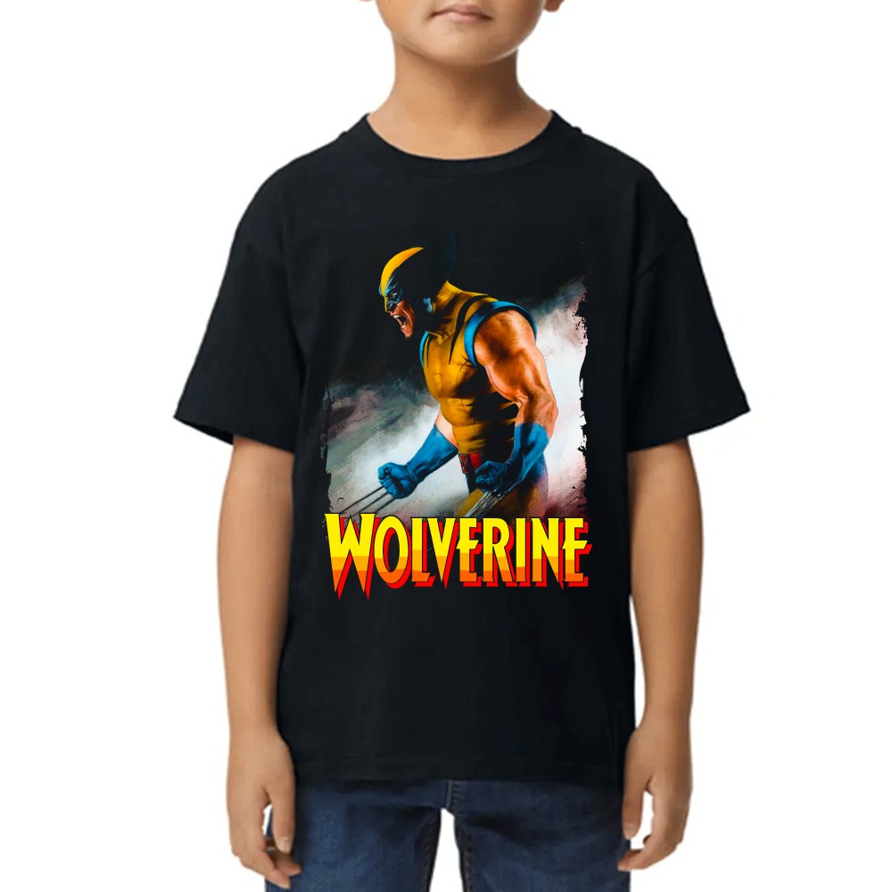 Playera de Niño Wolverine Marvel Algodón Premium #0002377