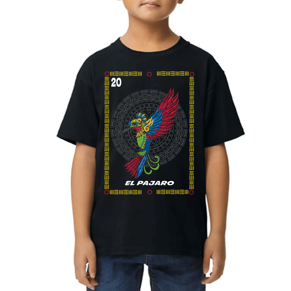Playera Loteria Mexicana El Pajaro Algodón Premium #0002379