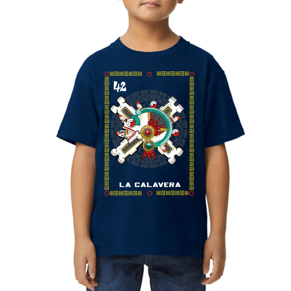 Playera Loteria Mexicana La Calavera Algodón Premium #0002381 Imagen secundaria del producto