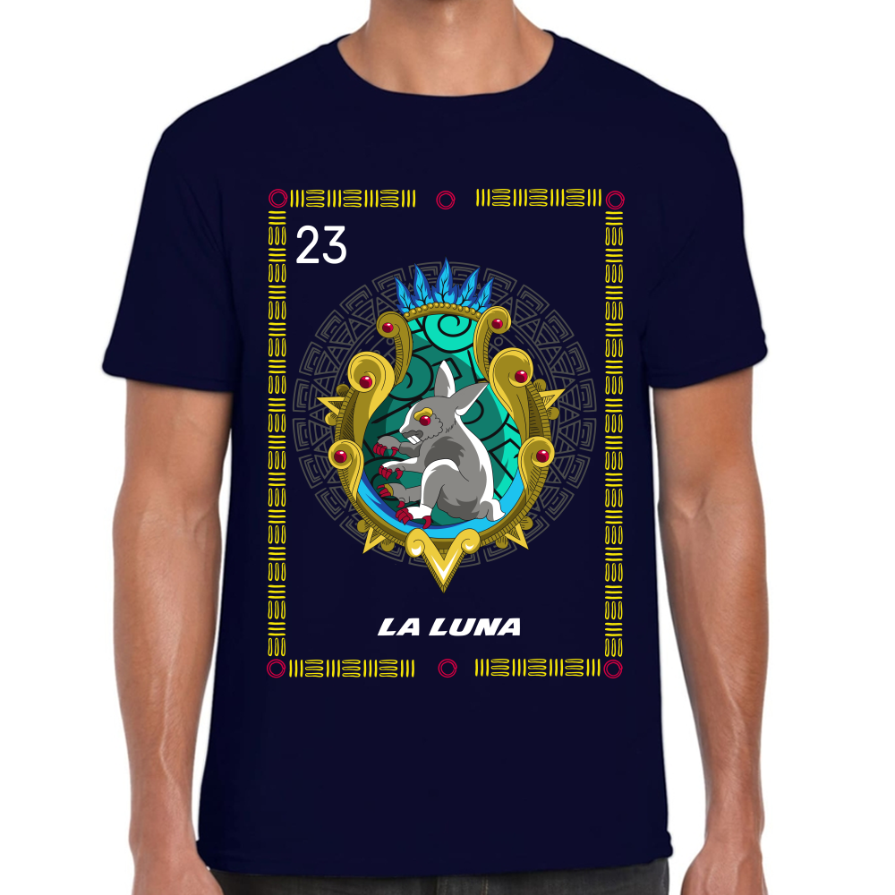 Playera Loteria Mexicana La Luna Algodón Premium #0002383