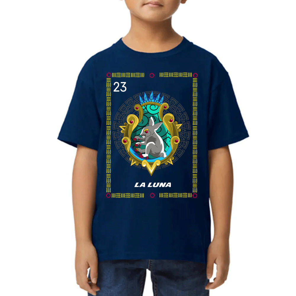 Playera Loteria Mexicana La Luna Algodón Premium #0002383