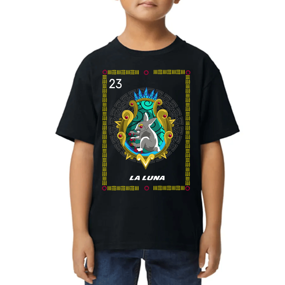 Playera Loteria Mexicana La Luna Algodón Premium #0002383