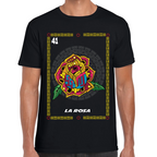 Playera Loteria Mexicana La Rosa Algodón Premium #0002384