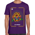 Playera Loteria Mexicana La Rosa Algodón Premium #0002384