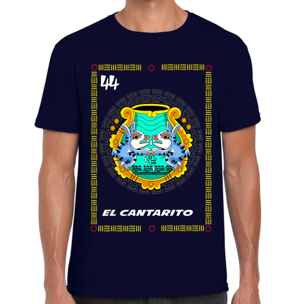 Playera Loteria Mexicana El Cantarito Algodón Premium #0002385