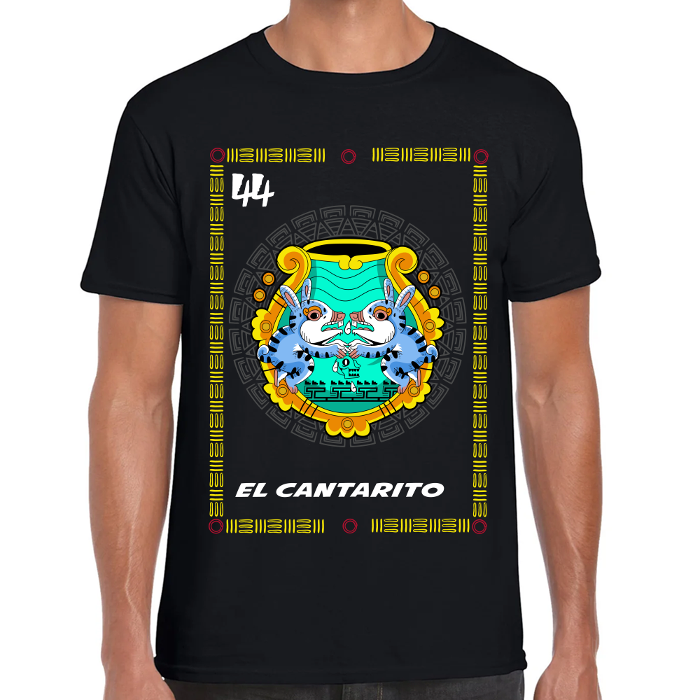 Playera Loteria Mexicana El Cantarito Algodón Premium #0002385 Imagen principal del producto