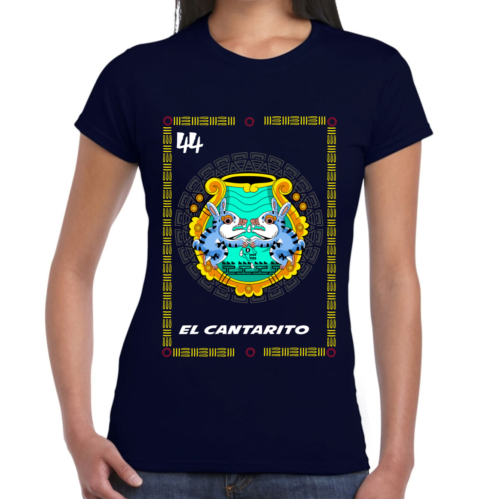 Playera Loteria Mexicana El Cantarito Algodón Premium #0002385