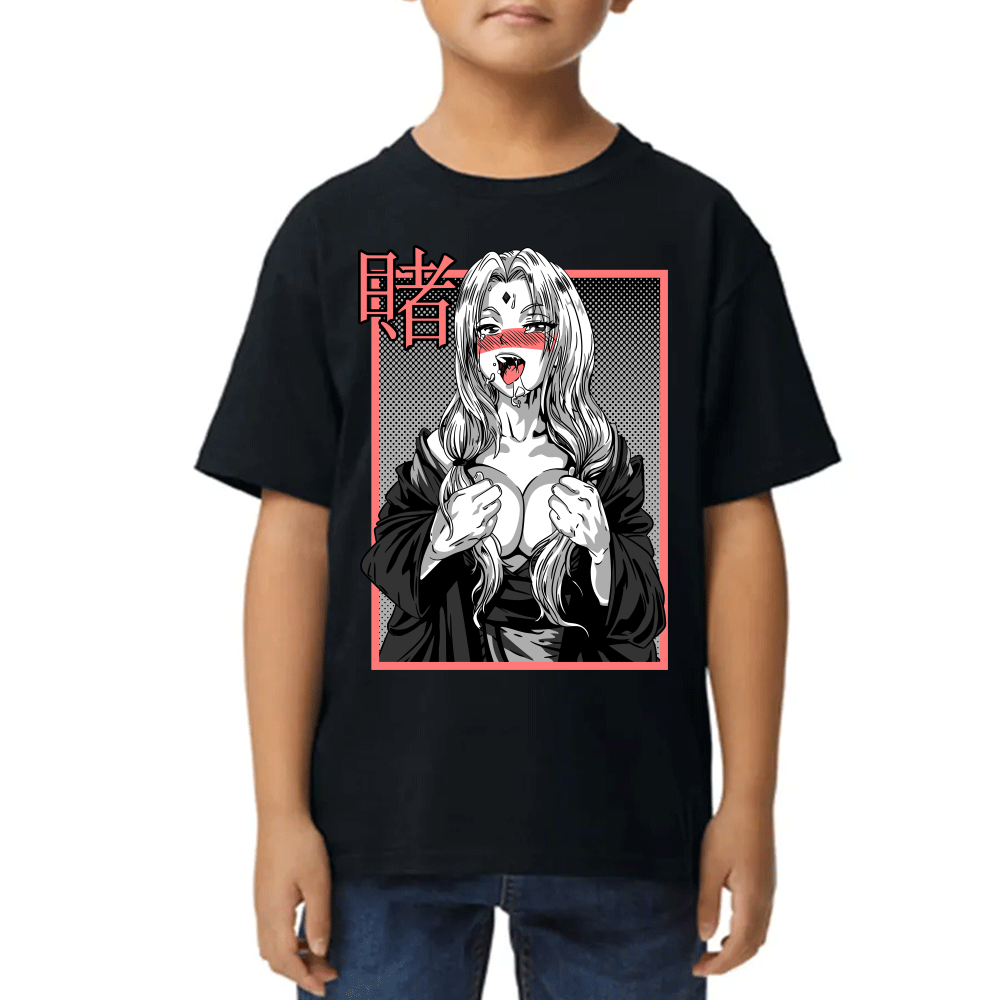 Playera Naruto Senju Tsunade Ecchi Hentai Gray #0002386