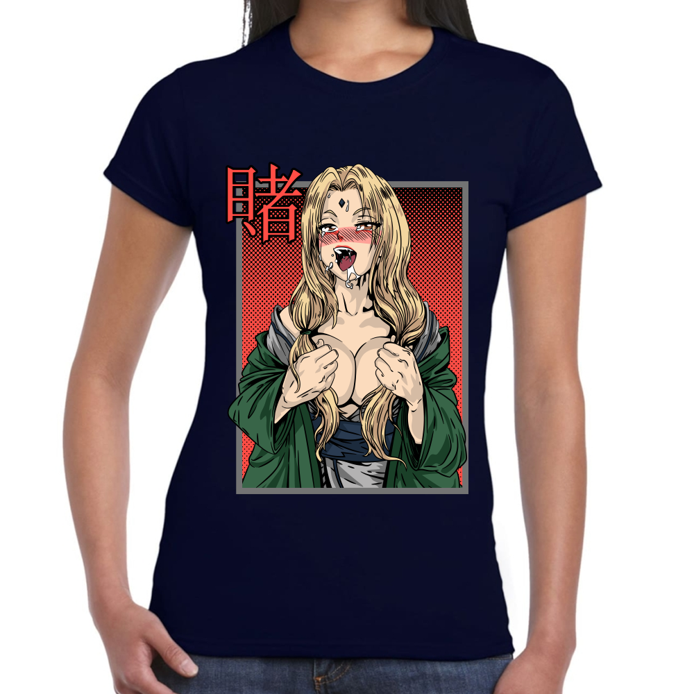 Playera Naruto Senju Tsunade Ecchi Hentai #0002387