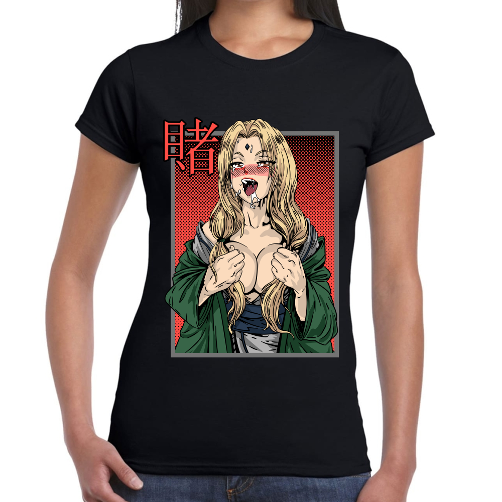 Playera Naruto Senju Tsunade Ecchi Hentai #0002387