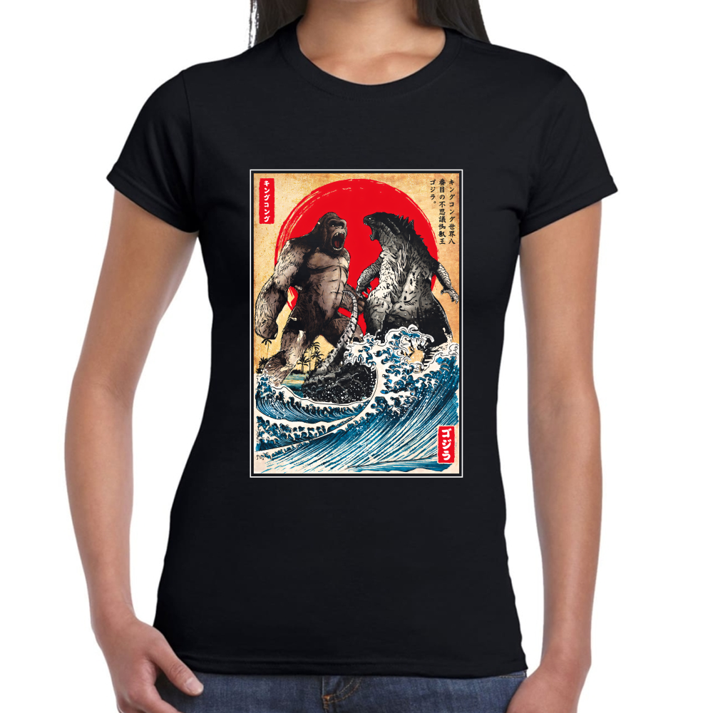 Playera Godzilla vs Kong Battle for the Ages Algodón Premium #0002397