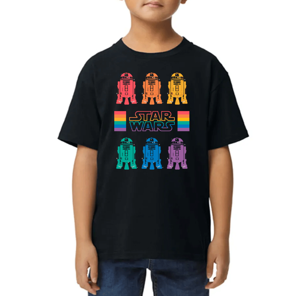 Playera R2D2 Raibow Pride Star Wars #0002400