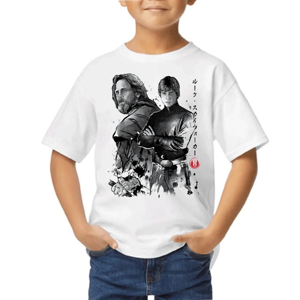 Playera Obi Wan y Luke Old and Young Jedi Star Wars #0002402 Imagen principal del producto