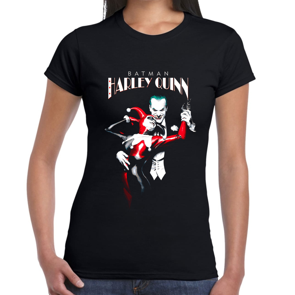 Playera Joker and Harley Quinn Algodón Premium #0002403 Imagen secundaria del producto