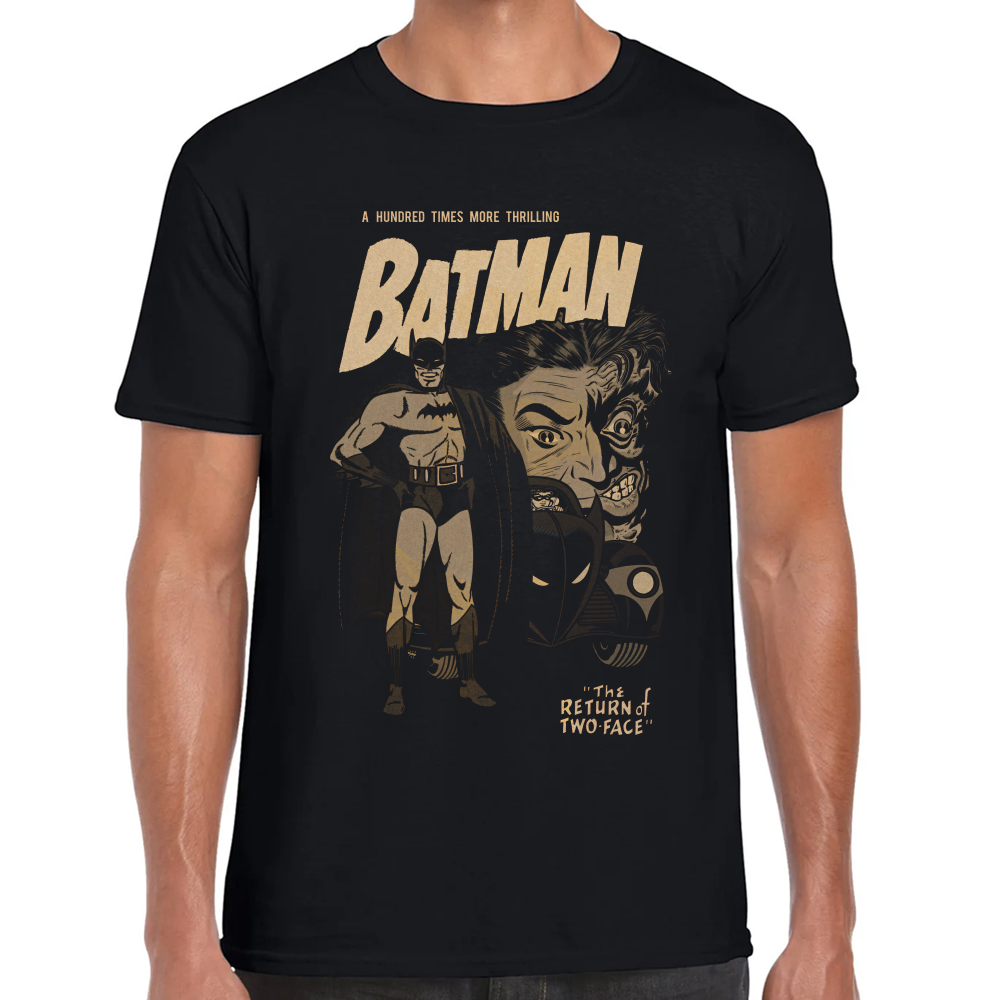 Playera Batman El Regreso de Dos Caras Algodón Premium #0002405