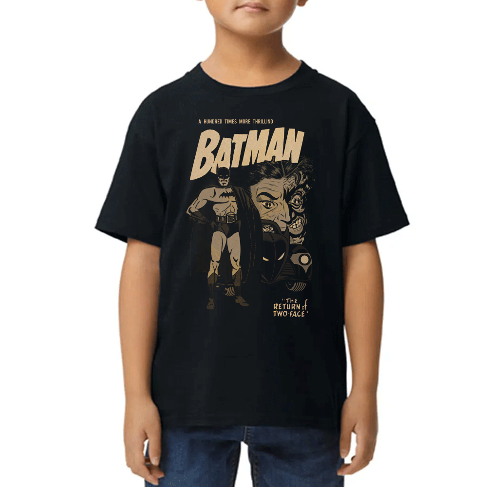Playera Batman El Regreso de Dos Caras Algodón Premium #0002405
