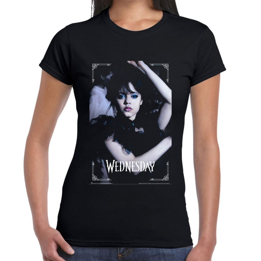 Playera Wednesday Merlina Dance Algodón Premium #0002407 Imagen secundaria del producto