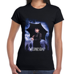 Playera Merlina Umbrella Wednesday Algodón Premium #0002410