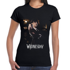 Playera Merlina Room Wednesday Algodón Premium #0002411