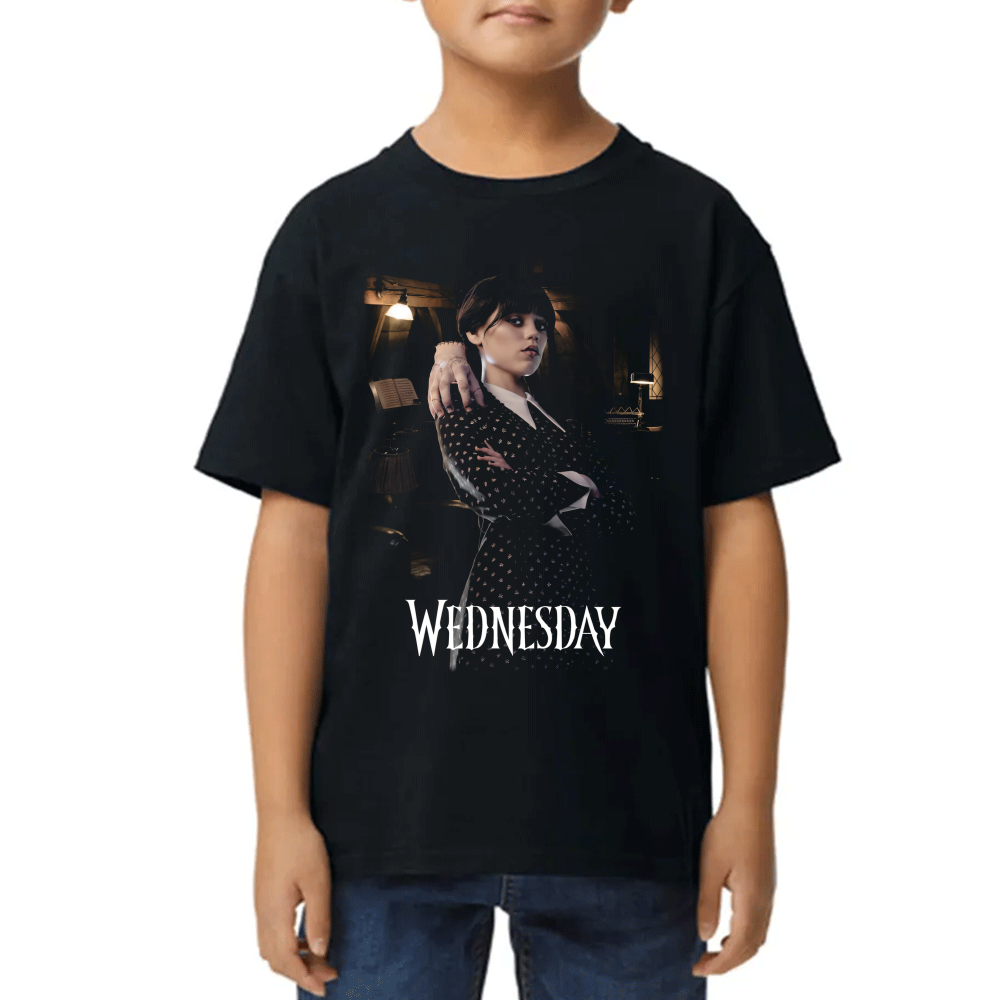 Playera Merlina Room Wednesday Algodón Premium #0002411