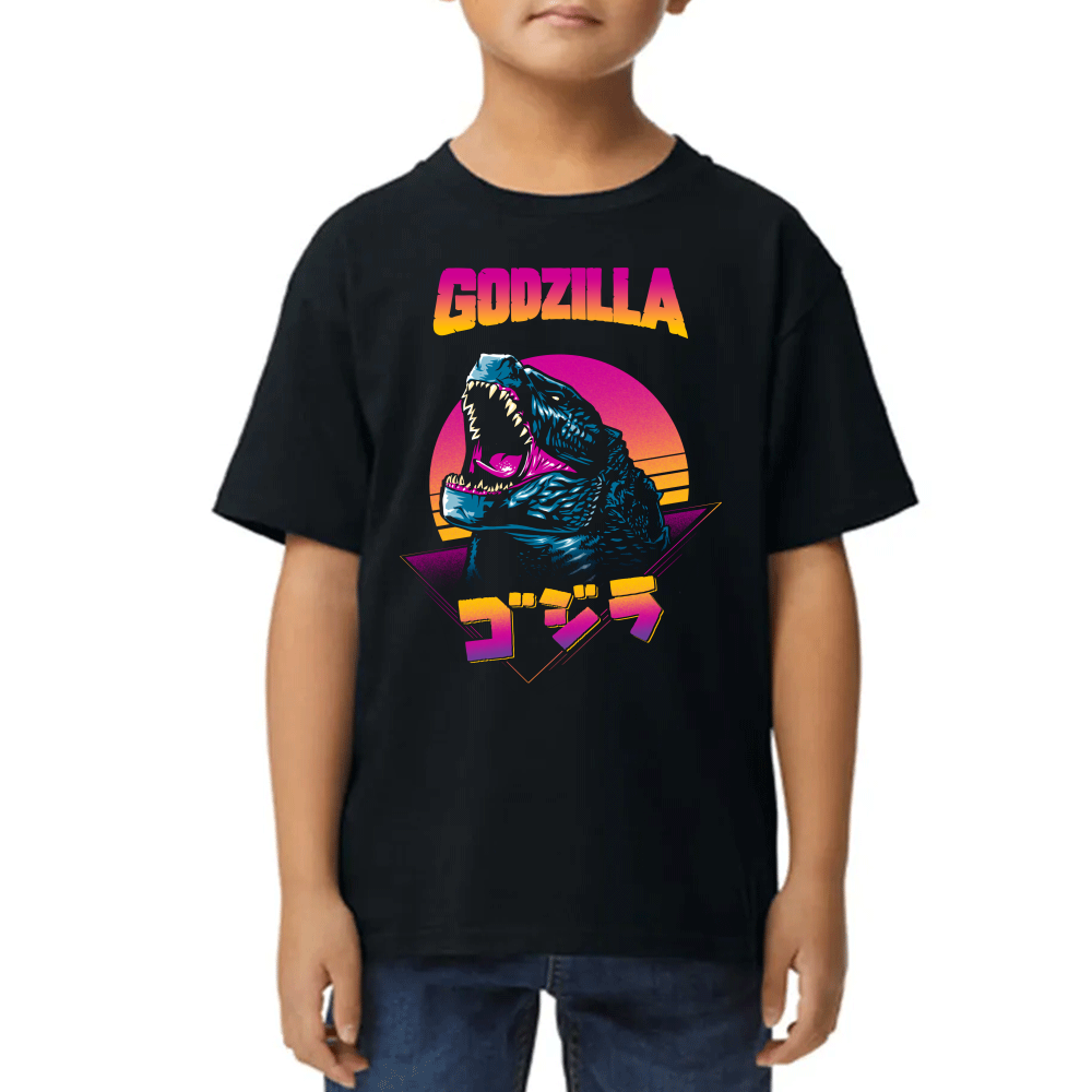 Playera Godzilla Alpha Monster Retro Algodón Premium #0002412