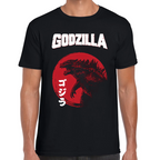 Playera Godzilla Red Sun Kaiju Algodón Premium #0002417