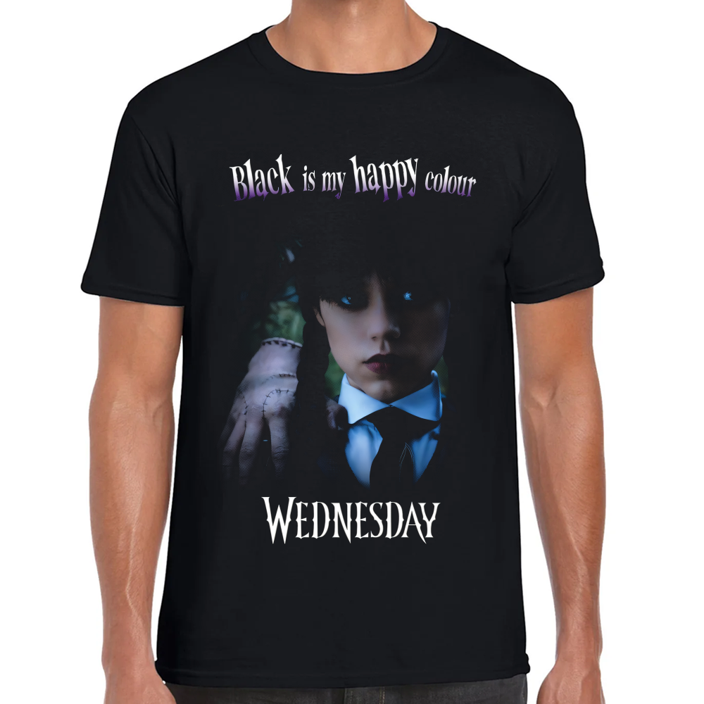 Playera Merlina Wednesday Negro es mi Color #0002418